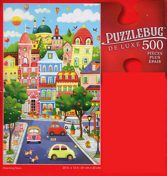 Charming Town - 500 Deluxe Jigsaw Puzzle