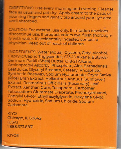 KIYO Eye Creams & Majest-C Face Cream Vitamin C & Hyaluronic (Set of 2)