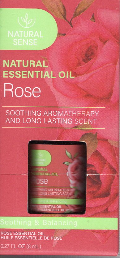 Natural Sense Sleep Blended Essential Oils Roll & Rose Essential Oil (Set of 2)