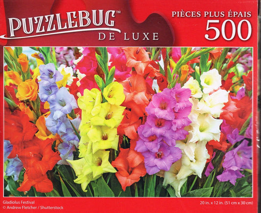 Gladiolus Festival - 500 Deluxe Jigsaw Puzzle