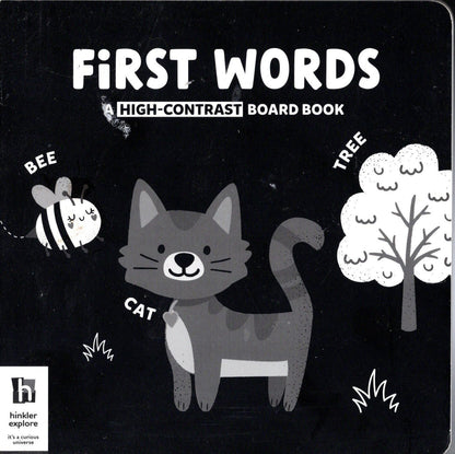 First Words - Night - Contrast - Children's Board Book
