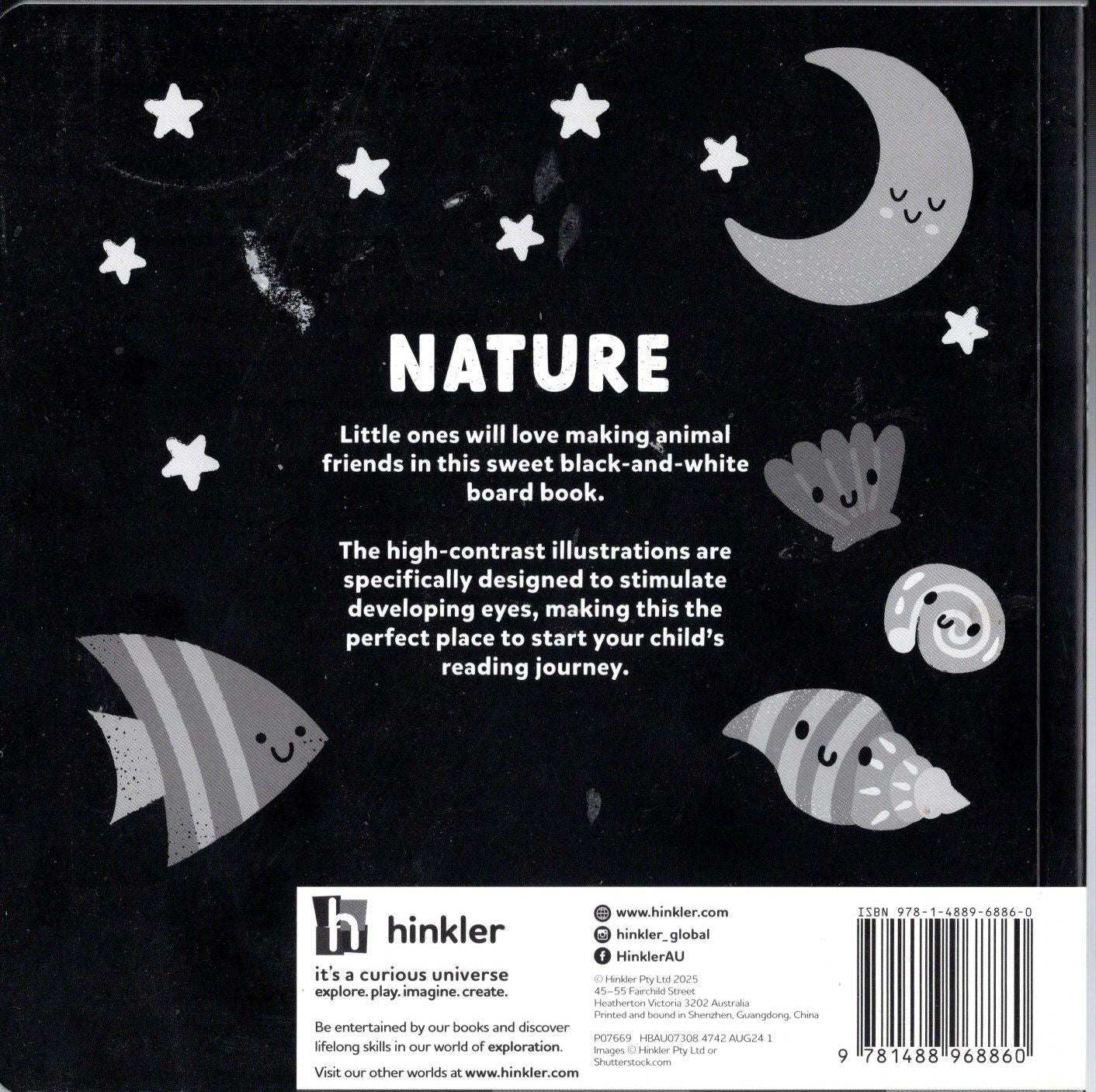 Nature Night - Contrast - Children's Board Book