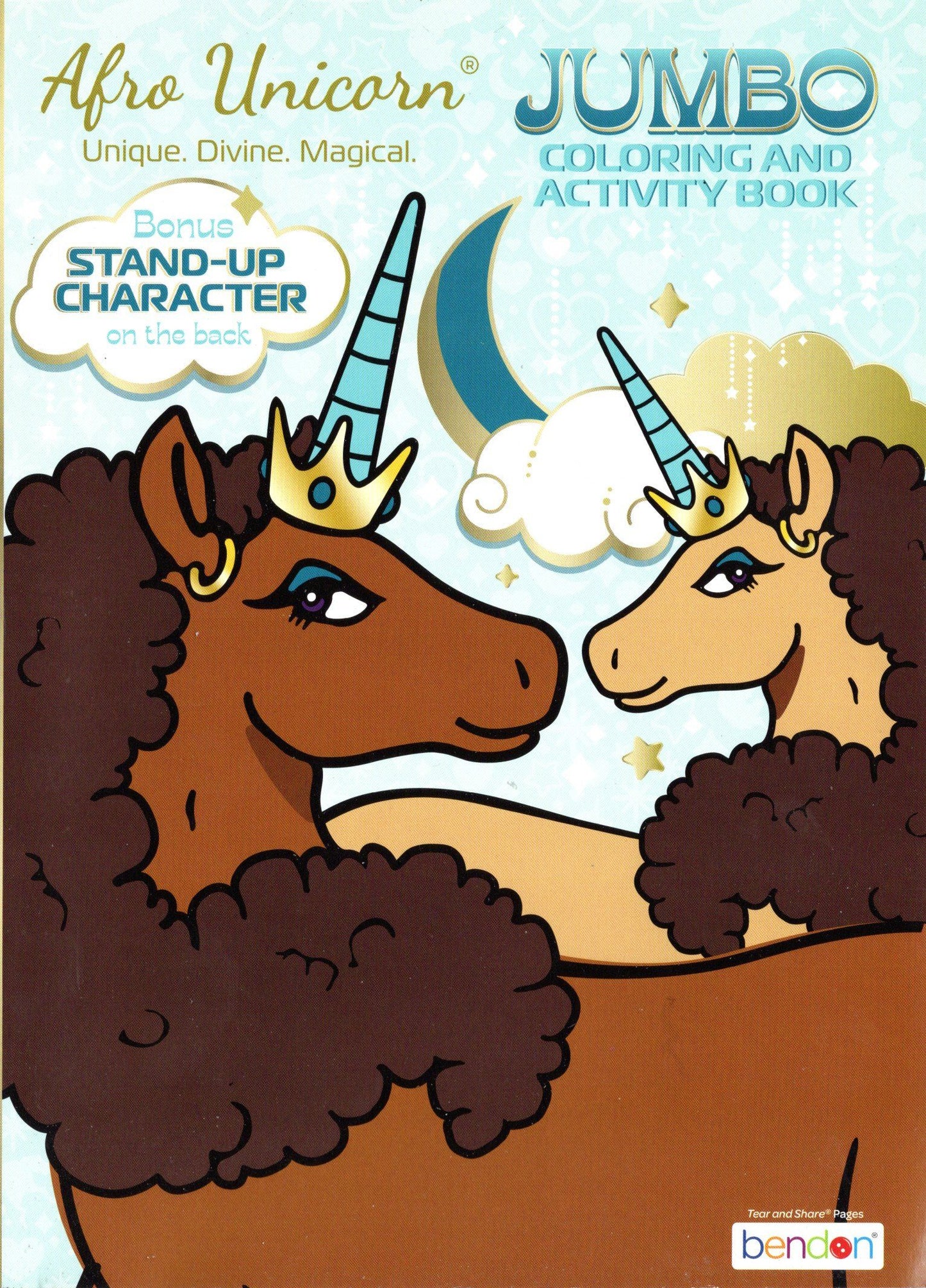 Afro Unicorn - Jumbo Coloring & Activity Book