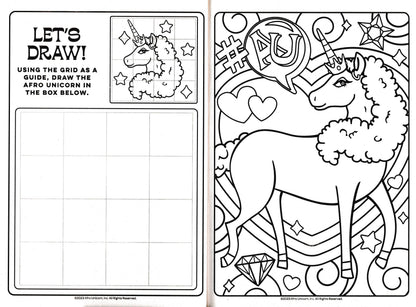 Afro Unicorn - Jumbo Coloring & Activity Book