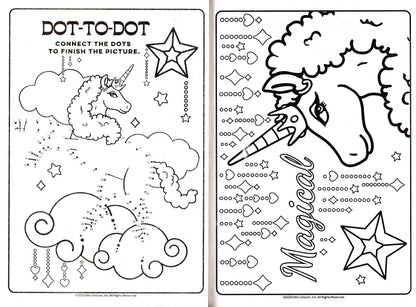 Afro Unicorn - Jumbo Coloring & Activity Book