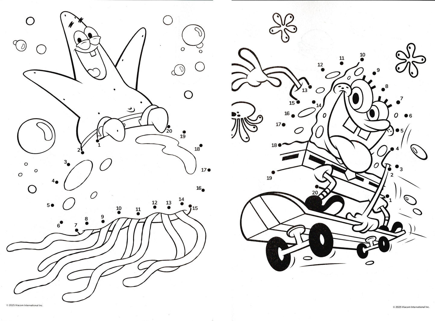 Nickelodeon SpongeBob - Dot to Dot - Good Vibes Only - Activity Books