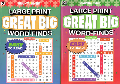 Large Print Great Big Crosswords (All New Puzzles) - Vol.234.235 (Set of 2)