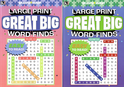 Large Print Great Big Crosswords (All New Puzzles) - Vol.232.233 (Set of 2)