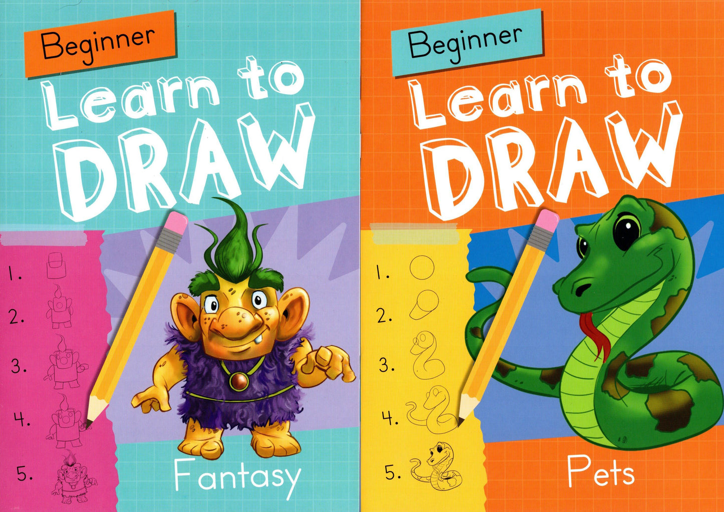 Beginner iDraw - Learn to Draw - Sea Life, Farm, Fantasy & Pets - Book