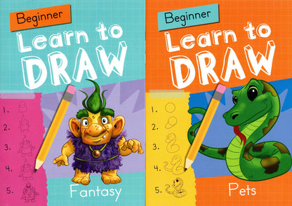 Beginner iDraw - Learn to Draw - Sea Life, Farm, Fantasy & Pets - Book