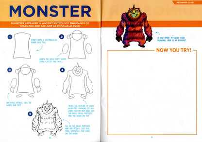 Beginner iDraw - Learn to Draw - Sea Life, Farm, Fantasy & Pets - Book