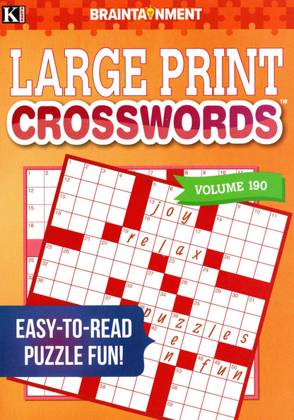 Braintainment Large Print - Crosswords - Activity Book v.190