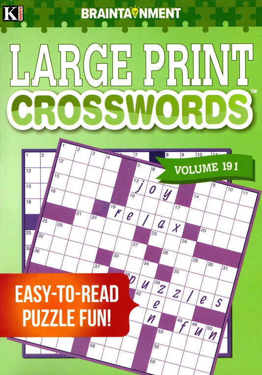 Braintainment Large Print - Crosswords - Activity Book v.191