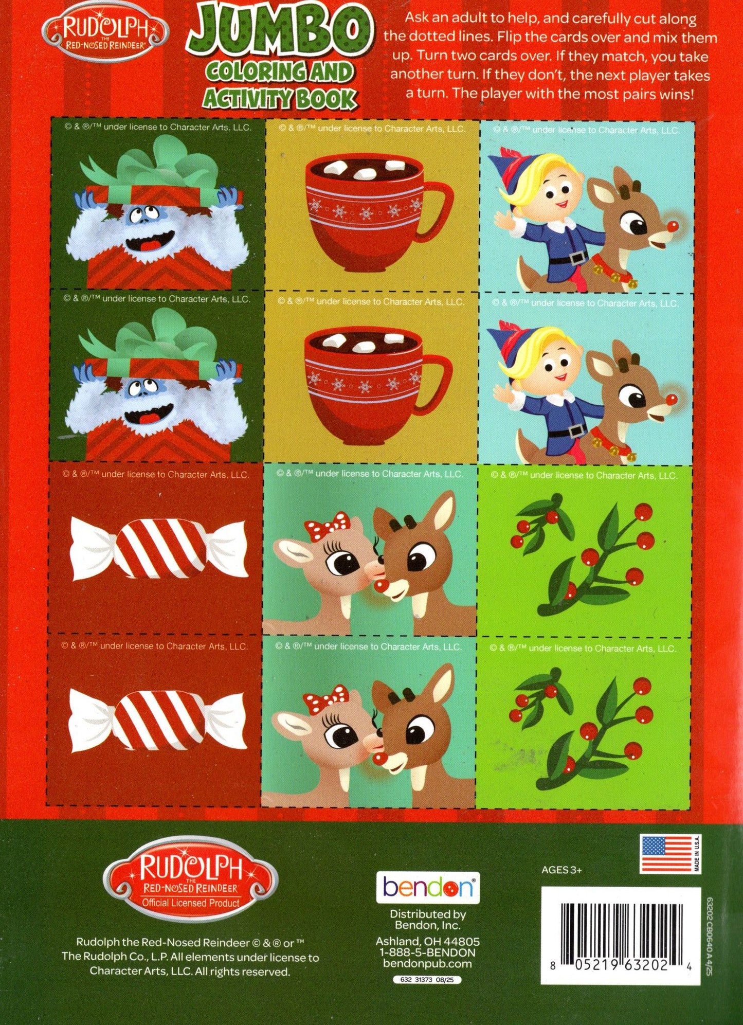 Rudolph - Jumbo Coloring & Activity Book