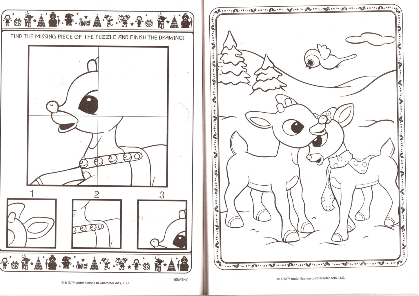 Rudolph - Jumbo Coloring & Activity Book