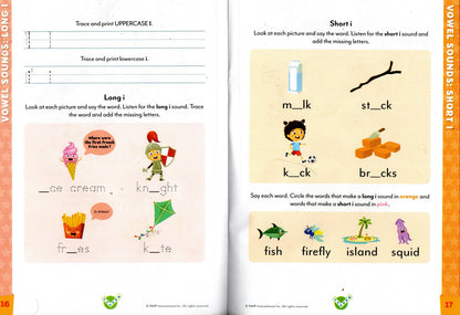 Beaver Kindergarten Educational Workbooks - Phonics & Printing (Set of 2)