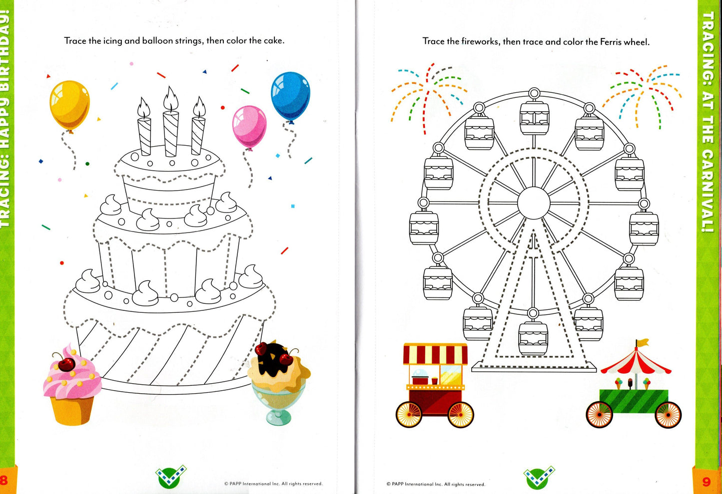 Beaver Pre-School Educational Workbooks - Phonics, Printing, Skills (Set of3)