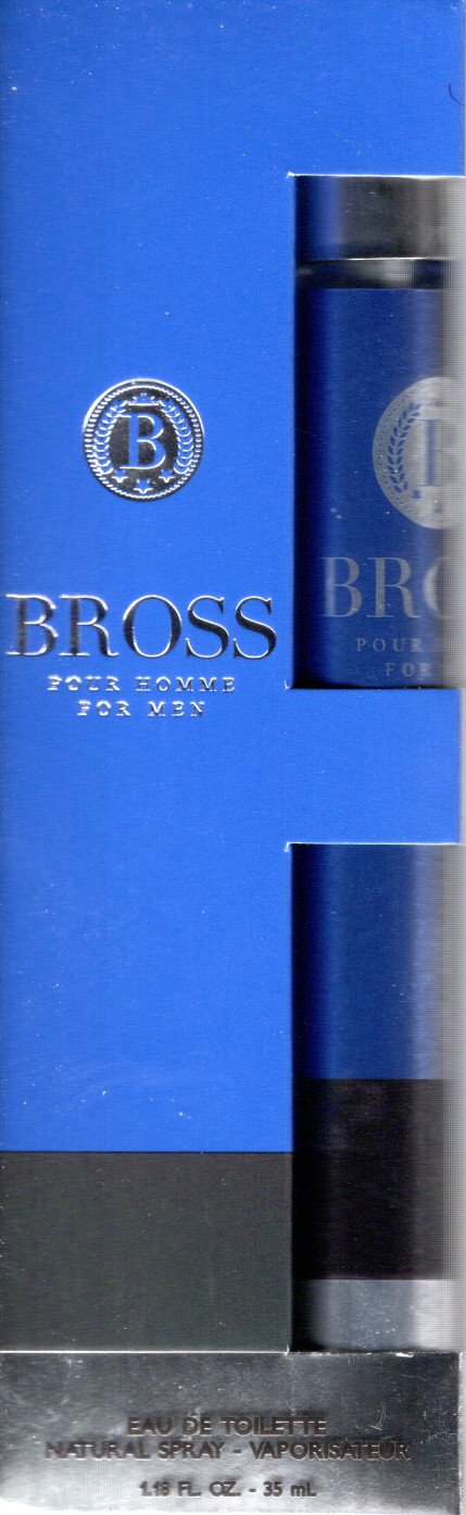 Bross Eau De Parfum Spray for Men, 1.18 Oz Cologne
