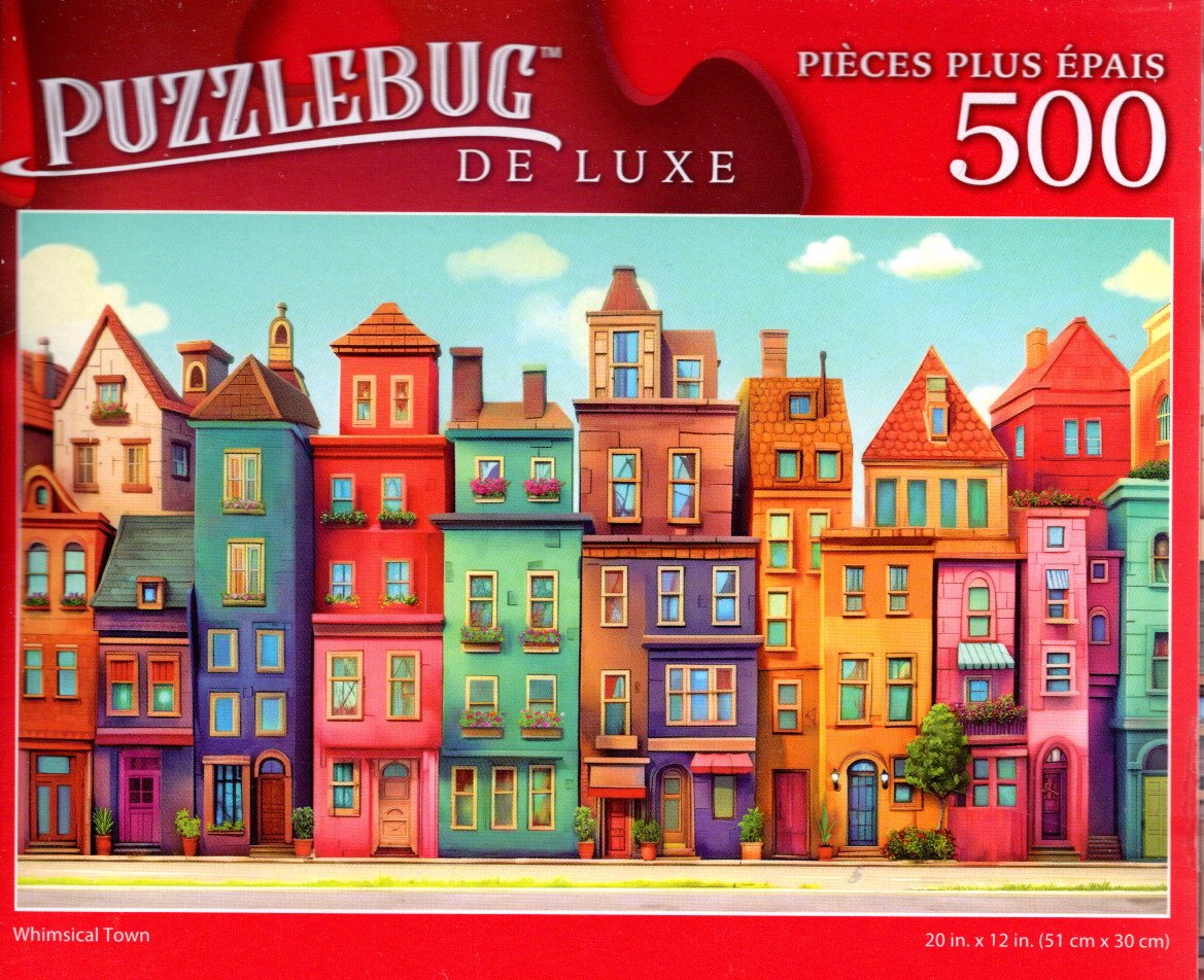 Whimsical Town - 500 Deluxe Jigsaw Puzzle