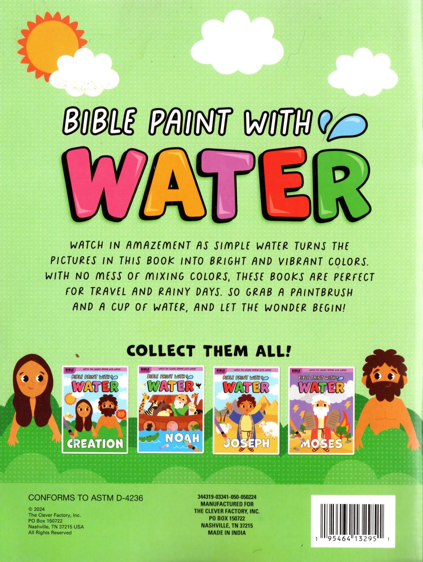 Bible Paint with Water - Creation - Activity Books