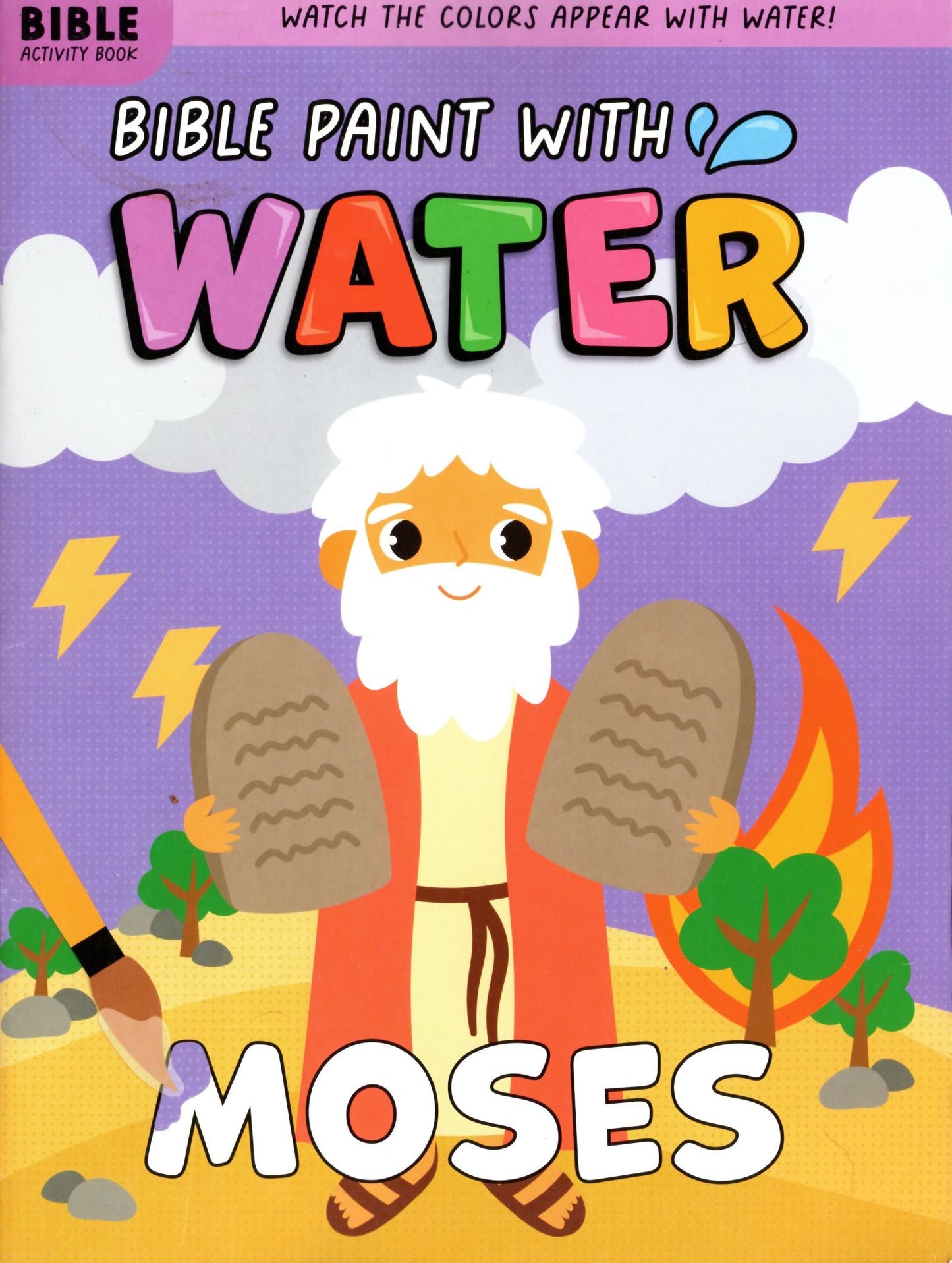 Bible Paint with Water - Moses - Activity Books