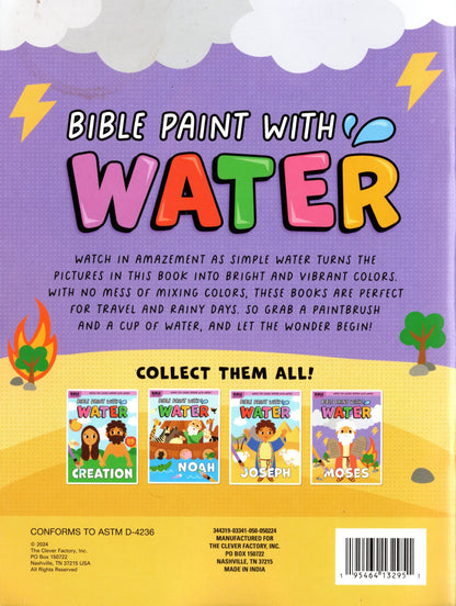 Bible Paint with Water - Moses - Activity Books
