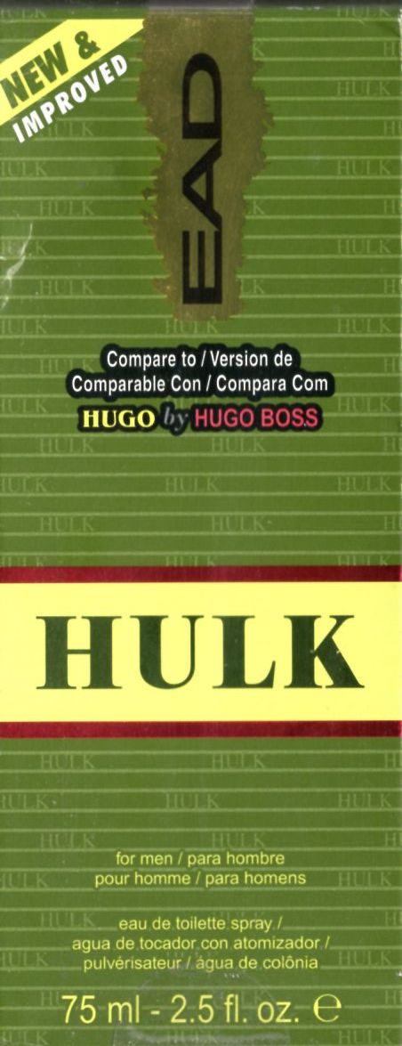 EAD Compare to Hugo by Hugo Boss - Hulk for Men 2.5 fl oz