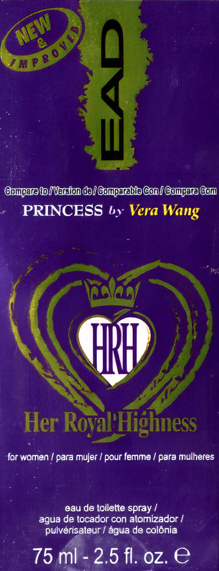 EAD Compare to Princess by Vera Wang - Her Royal Highness for Women 2.5 fl oz