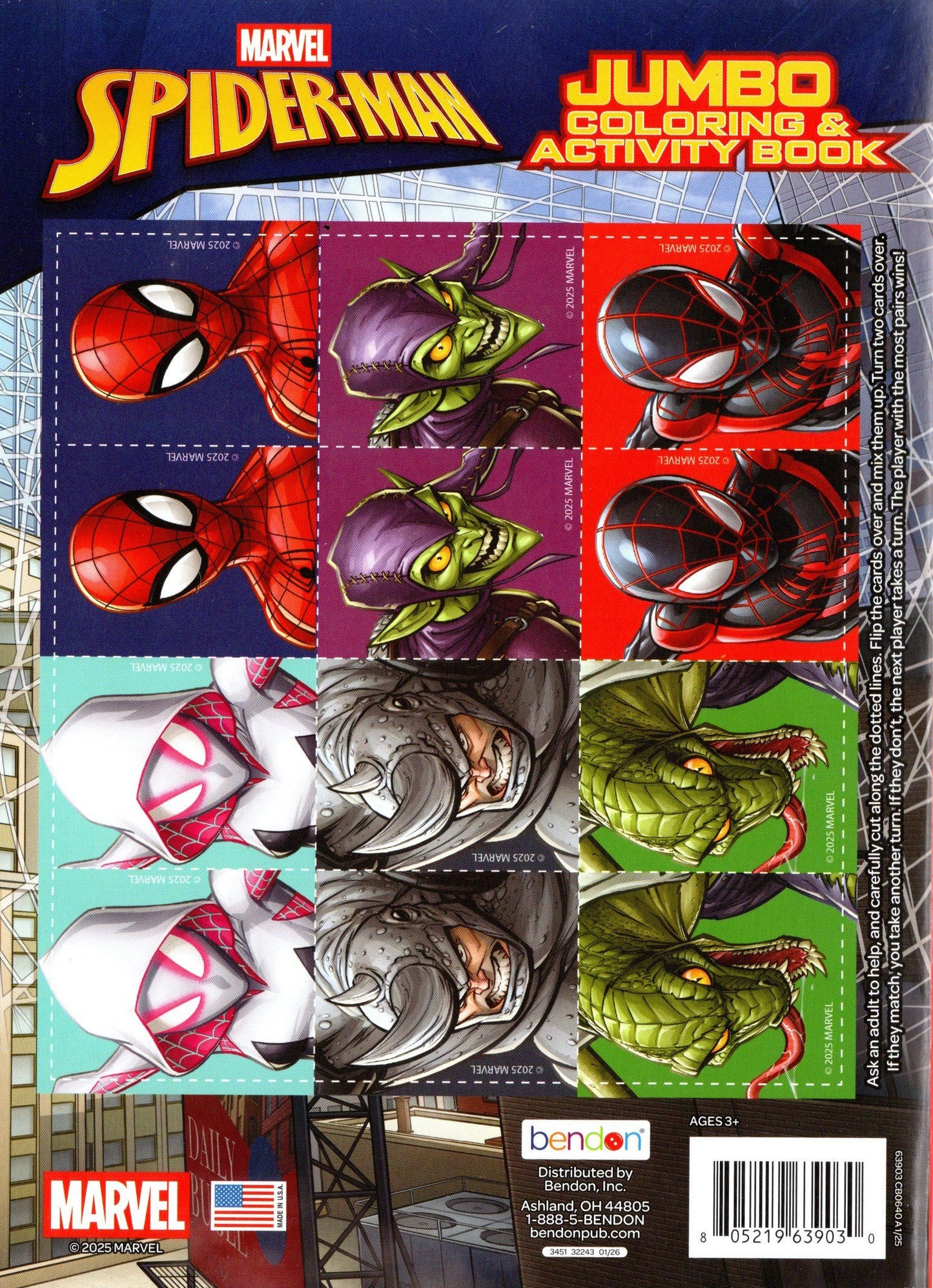 Marvel - Spider-Man - Jumbo Coloring Books
