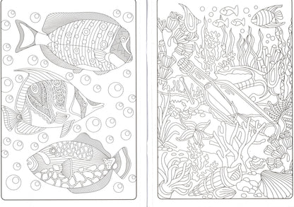 Designer Series - Under The Sea - Adult Coloring Book