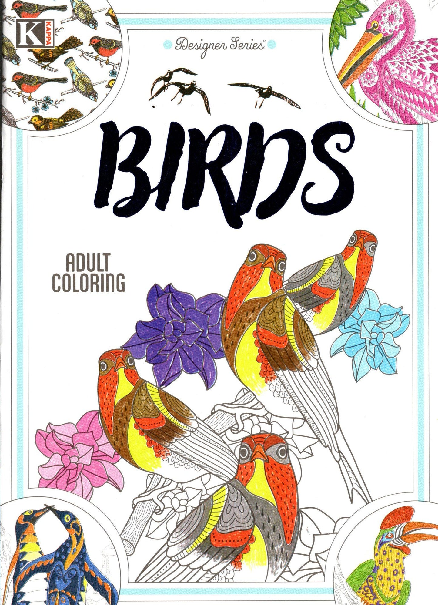 Designer Series - Birds - Adult Coloring Book