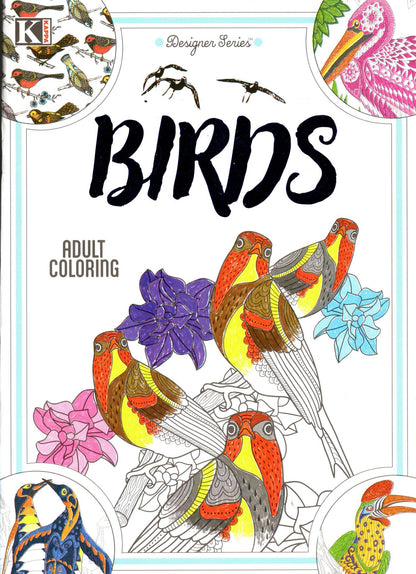 Designer Series - Birds - Adult Coloring Book