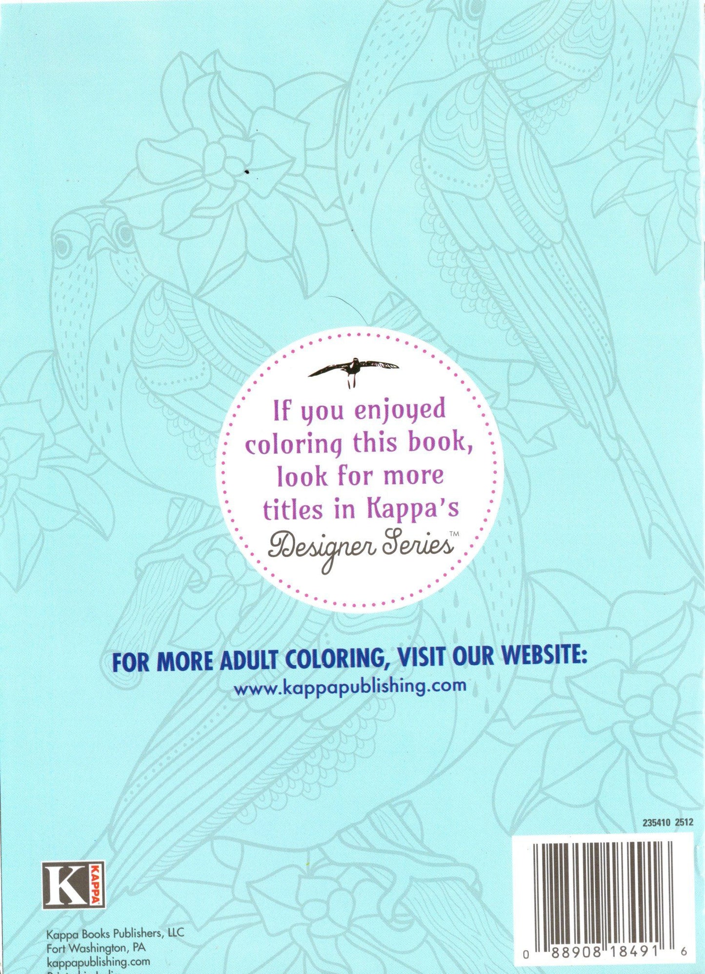 Designer Series - Birds - Adult Coloring Book