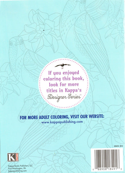 Designer Series - Birds - Adult Coloring Book