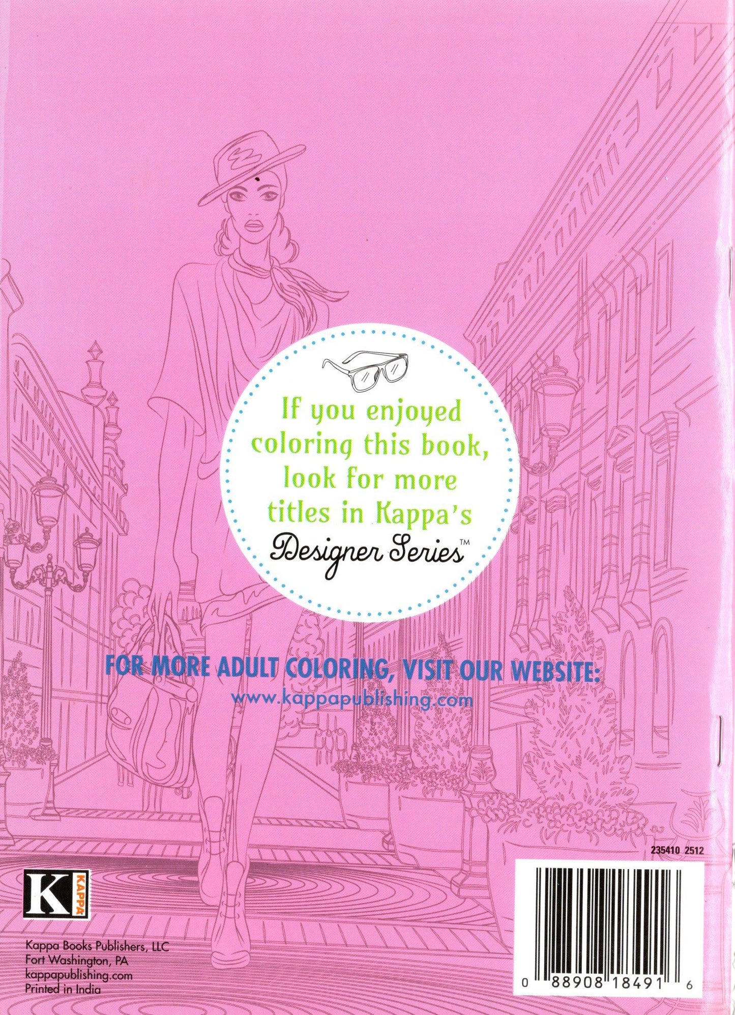 Designer Series - Fashion - Adult Coloring Book