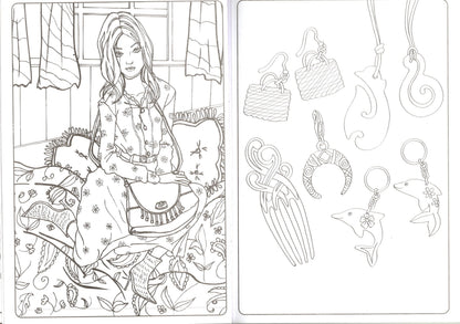 Designer Series - Fashion - Adult Coloring Book