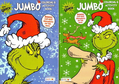 Happy Holidays! - Dr. Seuss The Grinch - Jumbo Coloring & Activity Books (Set)
