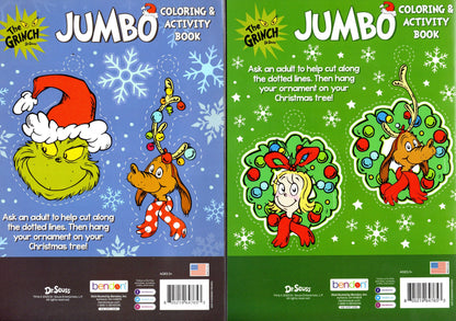 Happy Holidays! - Dr. Seuss The Grinch - Jumbo Coloring & Activity Books (Set)