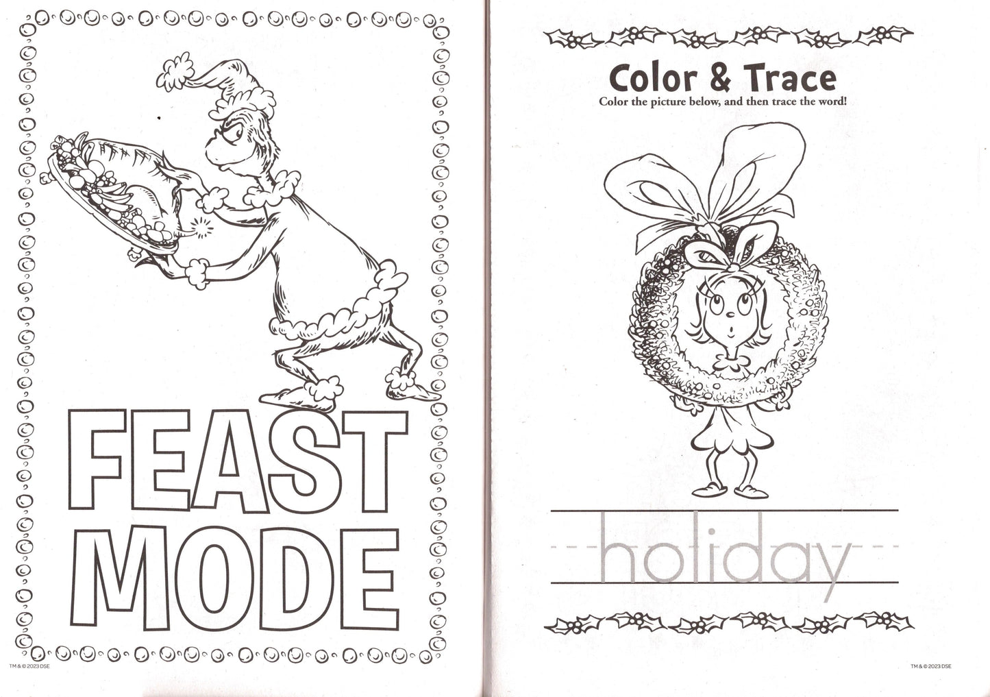 Happy Holidays! - Dr. Seuss The Grinch - Jumbo Coloring & Activity Books (Set)