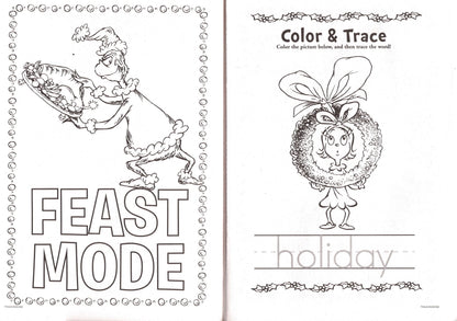 Happy Holidays! - Dr. Seuss The Grinch - Jumbo Coloring & Activity Books (Set)