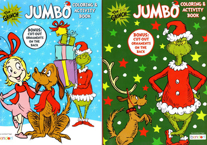 Happy Holidays! - Dr. Seuss The Grinch - Jumbo Coloring Books (Set of 2) v2