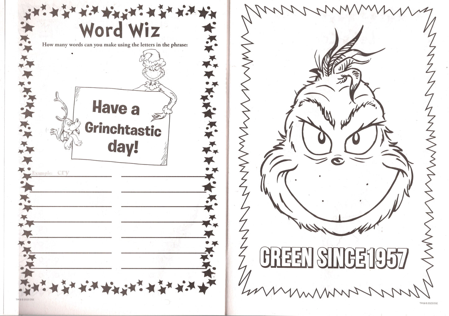 Happy Holidays! - Dr. Seuss The Grinch - Jumbo Coloring Books (Set of 2) v2
