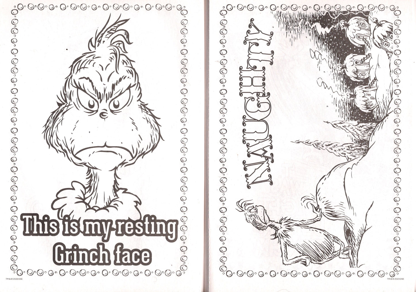 Happy Holidays! - Dr. Seuss The Grinch - Jumbo Coloring Books (Set of 2) v2