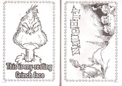 Happy Holidays! - Dr. Seuss The Grinch - Jumbo Coloring Books (Set of 2) v2