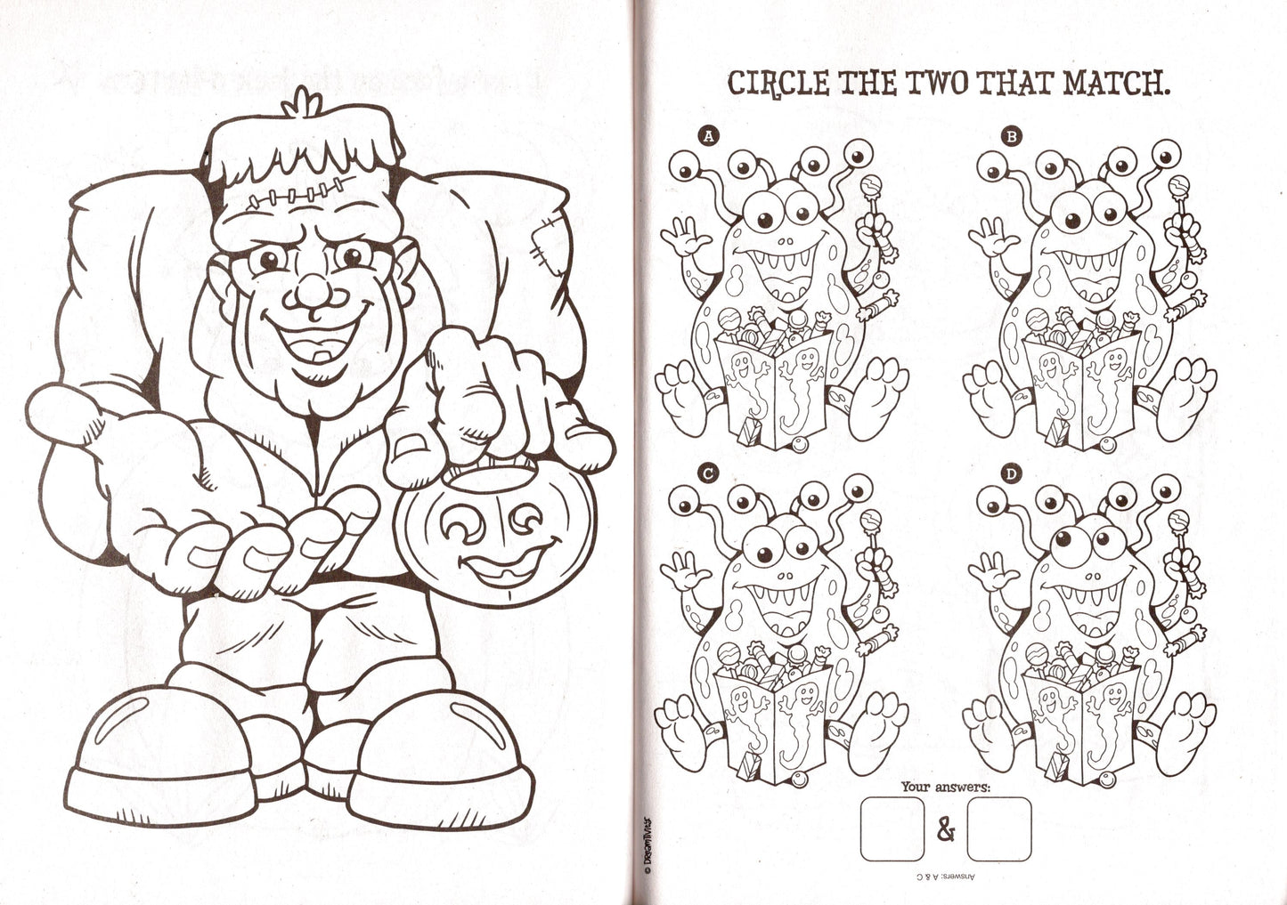 Halloween - Spooky Boos & Lots-O'-Treats - Coloring & Activity Book