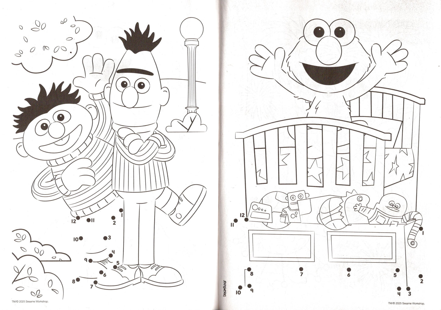 123 Sesame Street - Dot to Dot - Dot Delight! - Activity Books