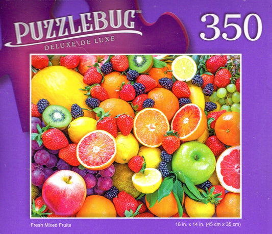 Fresh Mixed Fruits - 350 Pieces Deluxe Jigsaw Puzzle