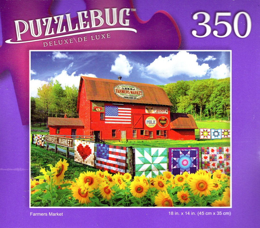 Farmers Market - 350 Pieces Deluxe Jigsaw Puzzle