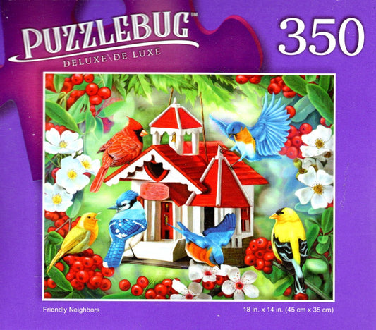 Friendly Neighbors - 350 Pieces Deluxe Jigsaw Puzzle