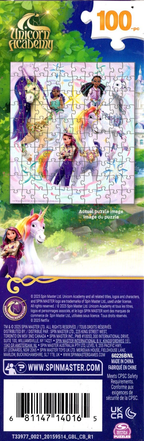 Unicorn Academy - 100 Pieces Jigsaw Puzzle